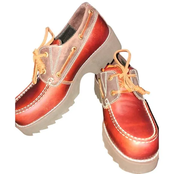 NEW* Mens 7.5 Polo Jeans Company Retro Low Top British Style Boat Shoes Sailing