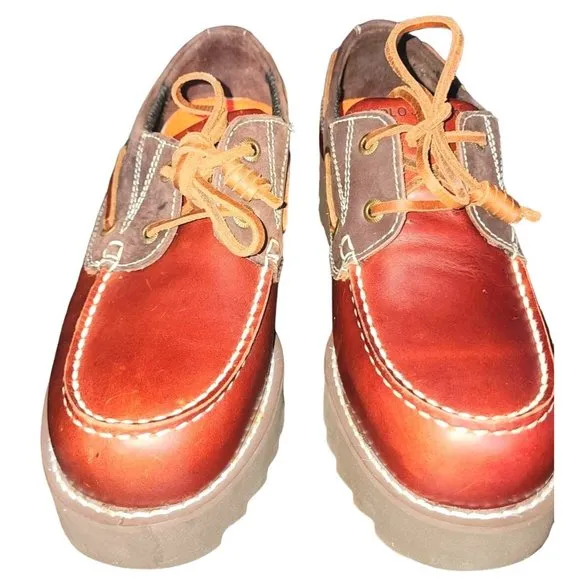 NEW* Mens 7.5 Polo Jeans Company Retro Low Top British Style Boat Shoes Sailing