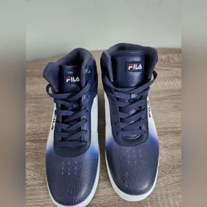NEW MEN'S FILA ATHLETIC SHOES BLUE/WHITE COLOR SIZE 7