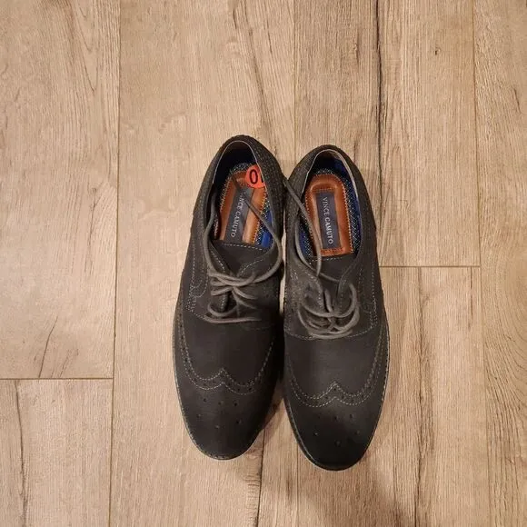NEW MEN'S SHOES VINCE CAMUTO BROWN COLOR SIZE 10 SUEDEON LACES