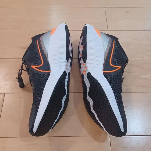 New No Box Nike Mens Renew Run Black Total Orange Running Shoes CK6357-001 Sz 12