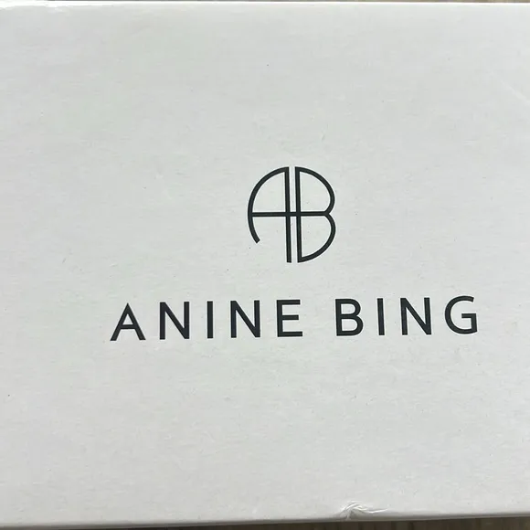 NEW NWT Anine Bing Isla Slide Sandals 39 or 8.5 sand color