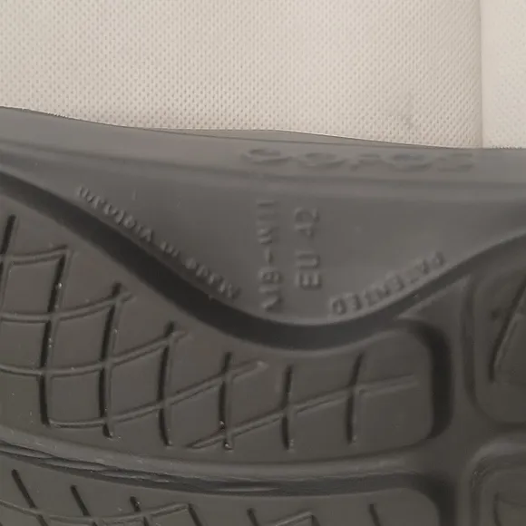 NEW - OOFOS BLACK SLIDE STYLE SANDALS