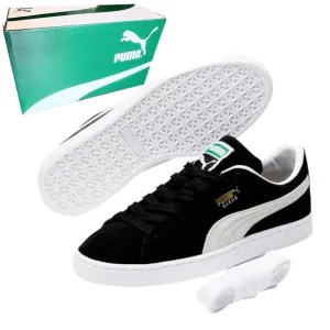 NEW PUMA Suede Classic XXI SNEAKERS Men's US 14 Black &amp; White Shoes In BOX