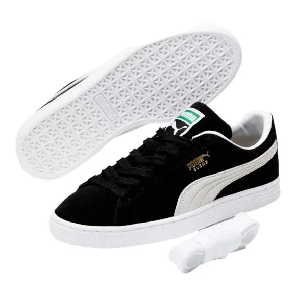 NEW PUMA Suede Classic XXI SNEAKERS Men's US 14 Black &amp; White Shoes In BOX