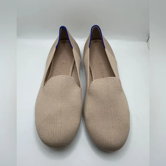 NEW Rothy’s The Loafer Round Toe Knit Shoes in Ecru Women’s Sz 5.5
