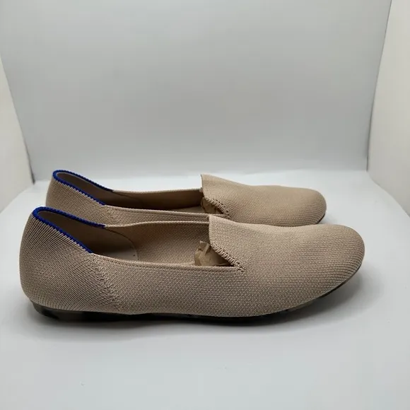NEW Rothy’s The Loafer Round Toe Knit Shoes in Ecru Women’s Sz 5.5