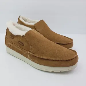 NEW Sperry Moc Sider WR Mens Size 10.5 Tan Suede Comfort Lined Shoes STS23726