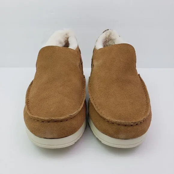 NEW Sperry Moc Sider WR Mens Size 10.5 Tan Suede Comfort Lined Shoes STS23726
