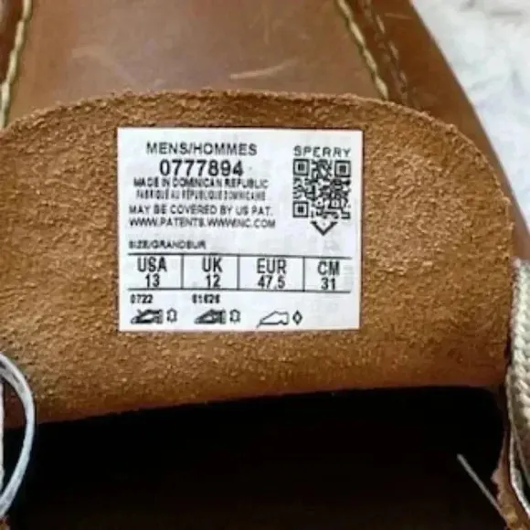 NEW Sperry Topsiders Leeward Boat Shoes 2 Eye Sahara Tan Men’s Sz 13 NWT