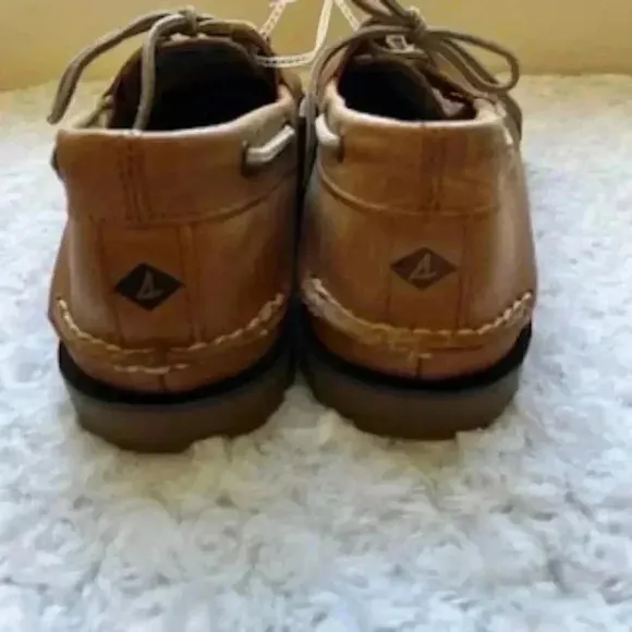NEW Sperry Topsiders Leeward Boat Shoes 2 Eye Sahara Tan Men’s Sz 13 NWT