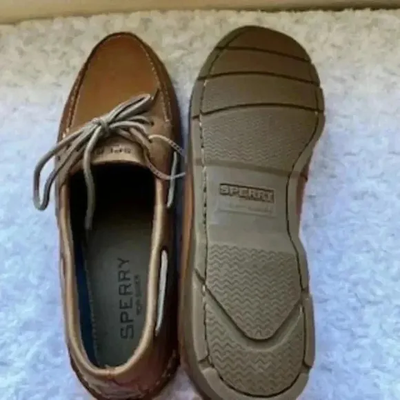 NEW Sperry Topsiders Leeward Boat Shoes 2 Eye Sahara Tan Men’s Sz 13 NWT