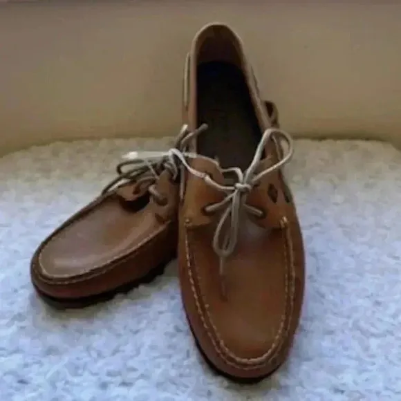 NEW Sperry Topsiders Leeward Boat Shoes 2 Eye Sahara Tan Men’s Sz 13 NWT