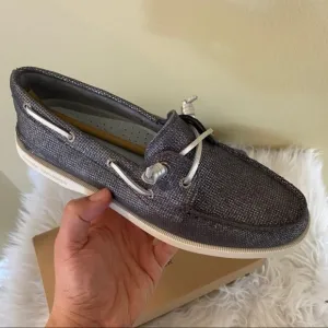 New sperry vida brushed metallic boat shoes