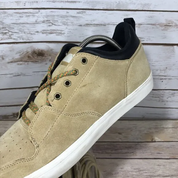 NEW The Hundreds Skateboarding Suede lace Up Shoes Mens Size 12 Athletic Beige