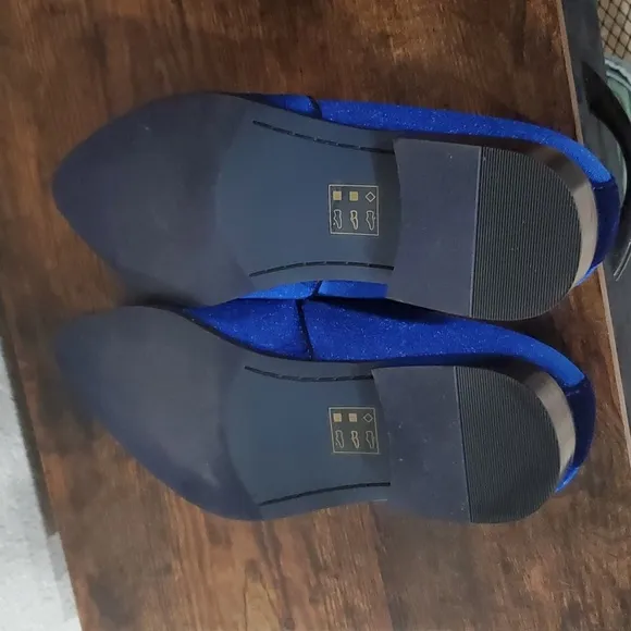 New w/o box Amali Corwin-052 Blue Slip-on Men’s Dress Shoes Size 10
