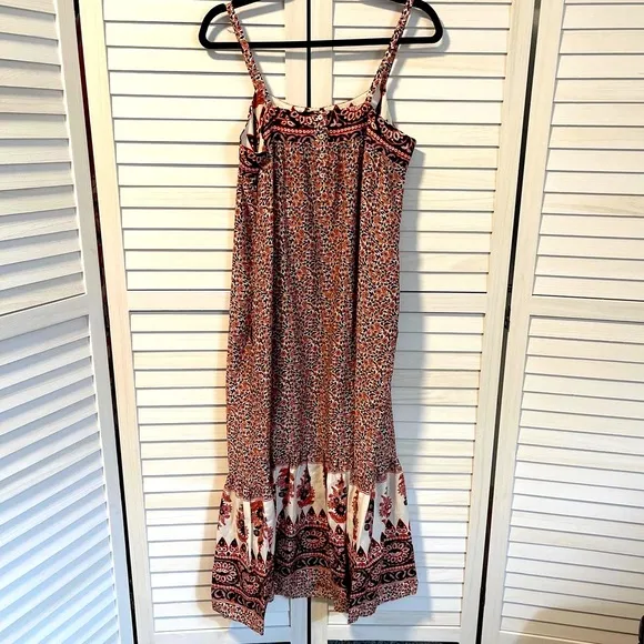 NEW Xirena Dakota Henna Dress Multicolored Sleeveless Pockets SZ Small