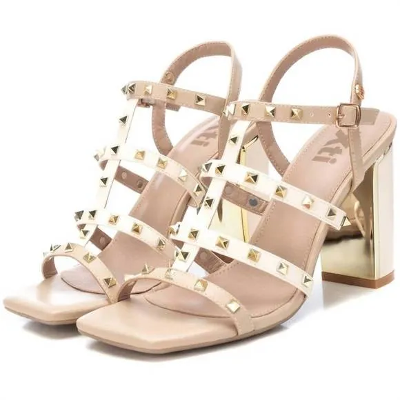 NEW XTI women's heeled sandals in beige