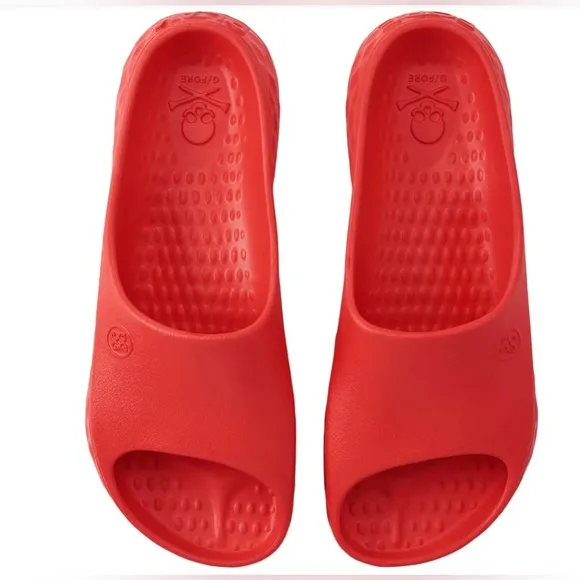 NEW⭐️G/FORE G/Slide Street Shoes Cherry Red Sandals Women’s 9 Men’s 7 Unisex