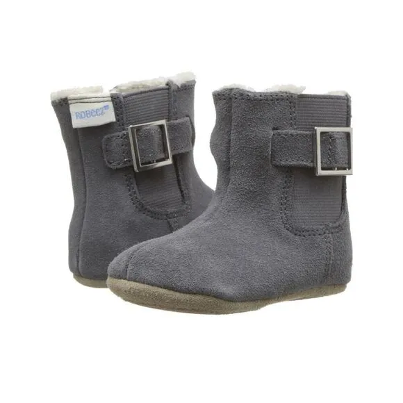 NEW Robeez Baby 9-12 Months Gwen Suede Boots Shoes