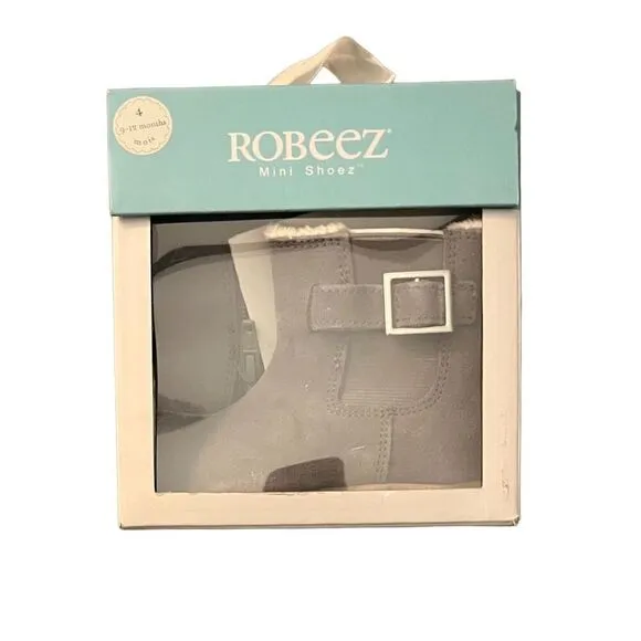 NEW Robeez Baby 9-12 Months Gwen Suede Boots Shoes