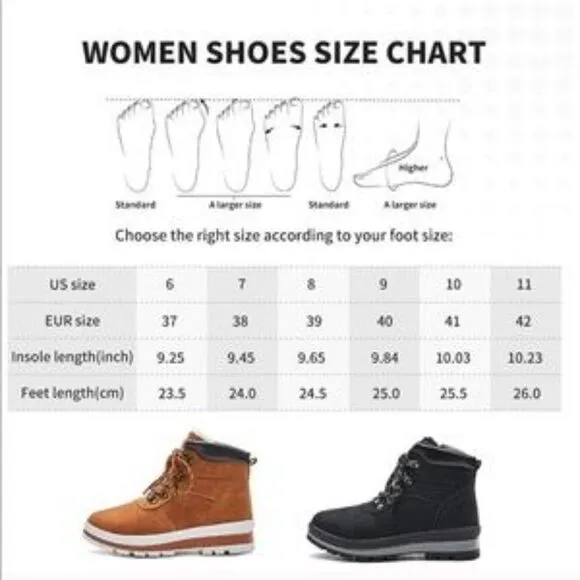 NEW Snow Boots Anti-Slip Hiking Boots Warm Fur lining