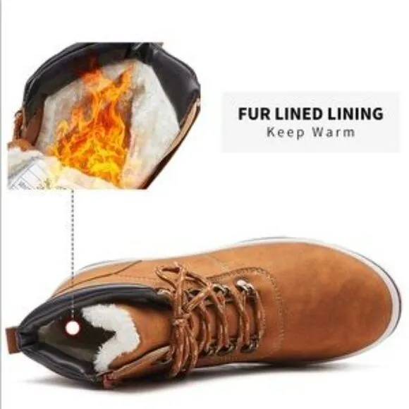 NEW Snow Boots Anti-Slip Hiking Boots Warm Fur lining