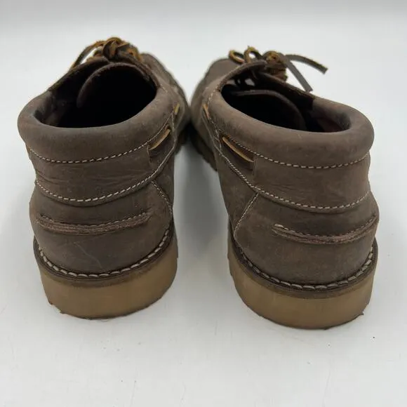 Next Direct 1982 Archive Nubuck Leather Loafers Brown Boat Shoes Coastal Prep