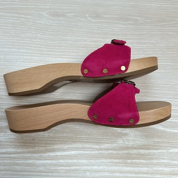 NIB Dr. Scholl’s sandals original collection color pinky arrow sz 9