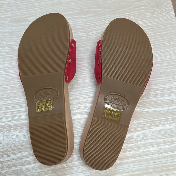 NIB Dr. Scholl’s sandals original collection color pinky arrow sz 9