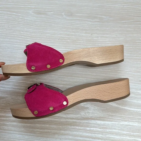 NIB Dr. Scholl’s sandals original collection color pinky arrow sz 9