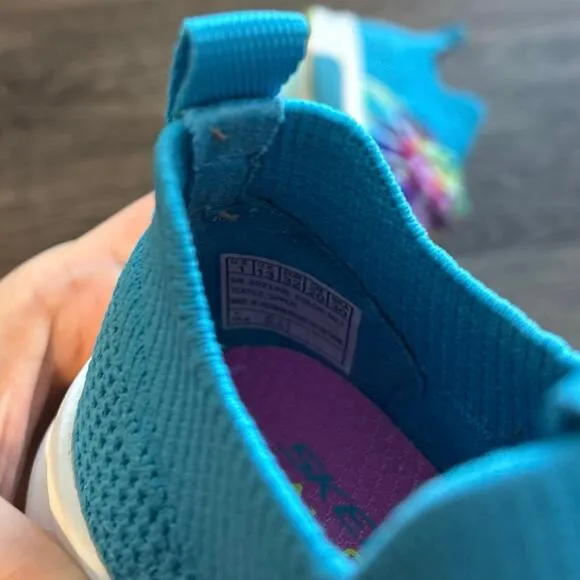 NIB Skechers Modern Jogger Slip On Bow Sneaker Multicolor Size 1