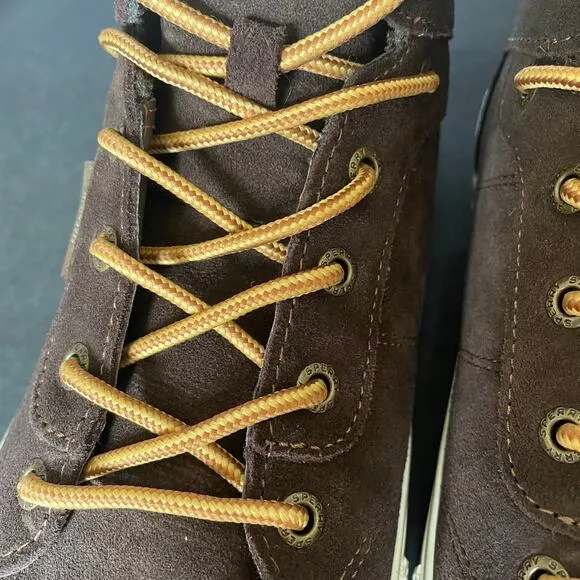 NIB SPERRY brown suede striper storm camo hiker shoes boots mens 8.5 womens 10