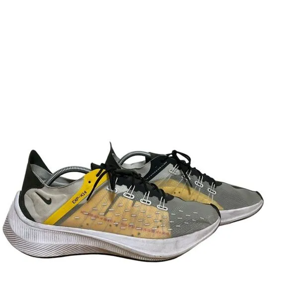 Nike  A01554 EXP -X14 Running Shoes  Light Bone/ Bright Mango Men's Sz 12