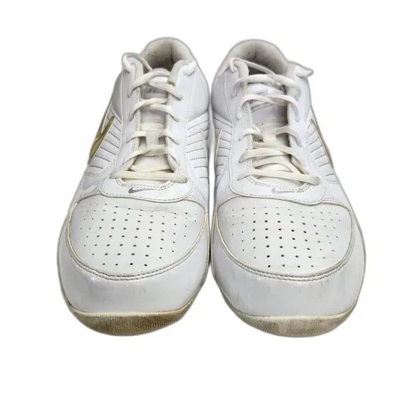 Nike Air Baseline Low Mens 12 Athletic Shoes White Metallic Sneakers 386240-111