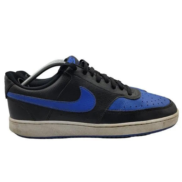 Nike Air Court Vision Low Mens Size 11.5 Black Blue Running Shoes DM8681-001