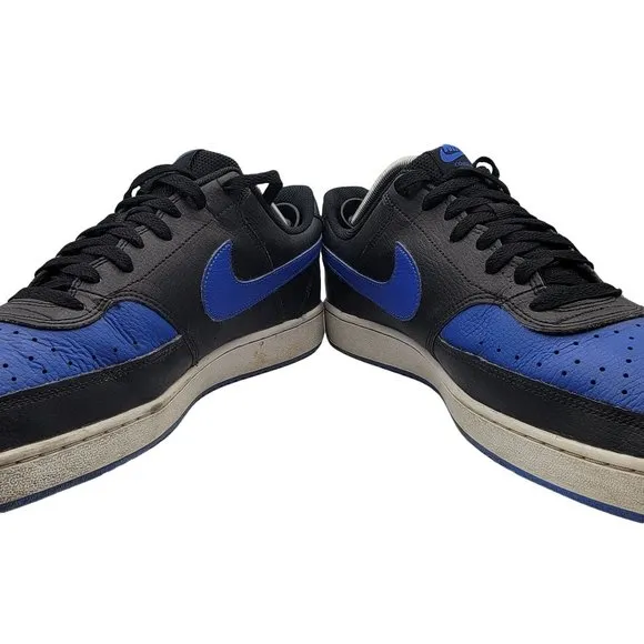 Nike Air Court Vision Low Mens Size 11.5 Black Blue Running Shoes DM8681-001