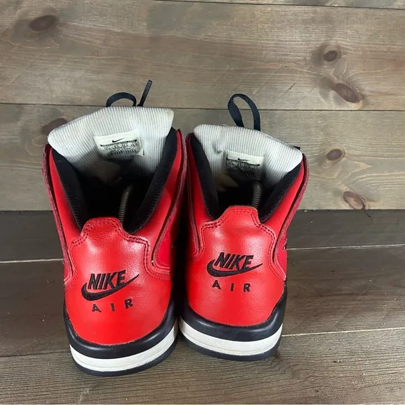 Nike air flight falcon Mens size 10.5 shoes red leather athletic sneakers