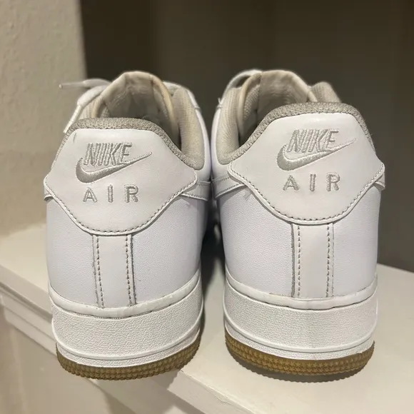 Nike Air Force 1 '07 Low White Gum Mens Size 11.5 Athletic Shoes Sneakers