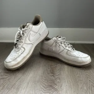 Nike Air Force 1 '07 LV8 Mens 14 White Taupe Brown Shoes Sneakers DR9867-100