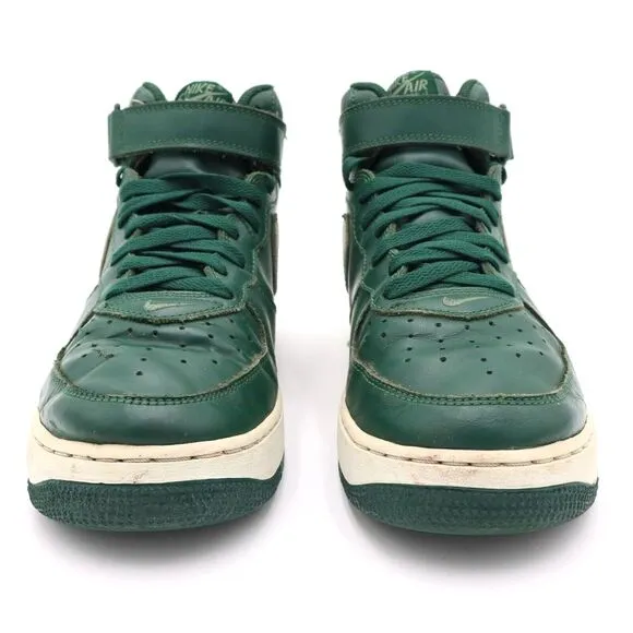 Nike Air Force 1 AF1 Mid 2003 Mens Size 10.5‎ US Forest Green Leather 306352-311