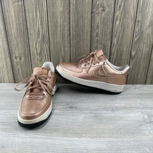 Nike Air Force 1 SE Low Metallic Bronze Shoes Sneakers Youth Size: 7Y