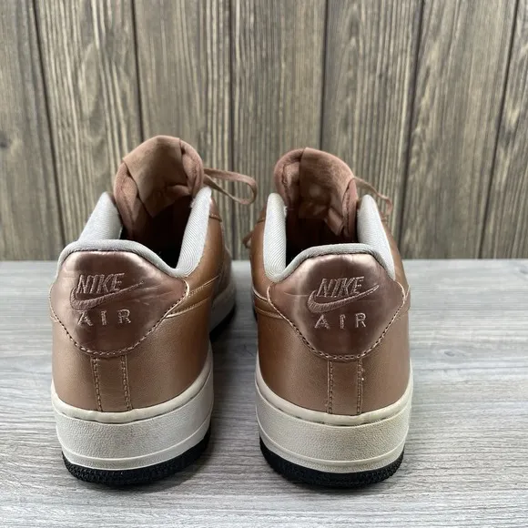 Nike Air Force 1 SE Low Metallic Bronze Shoes Sneakers Youth Size: 7Y