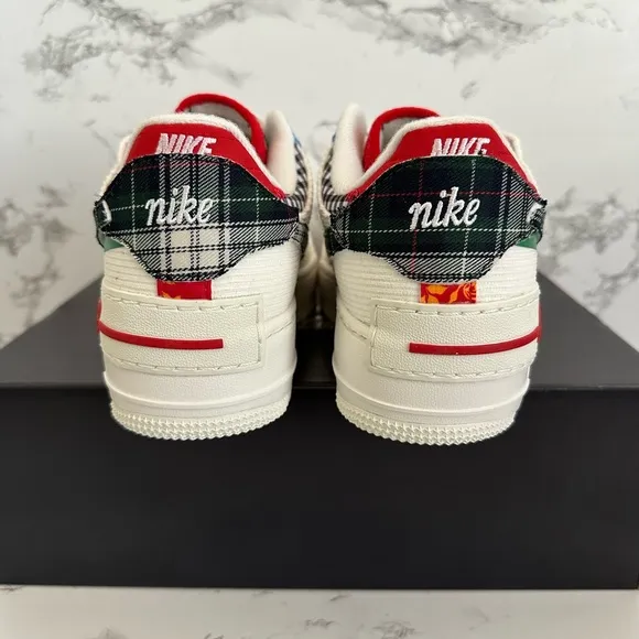 Nike Air Force 1 Shadow Patchwork Multi Shoes Sneakers DZ5193-100 Women Size 7.5