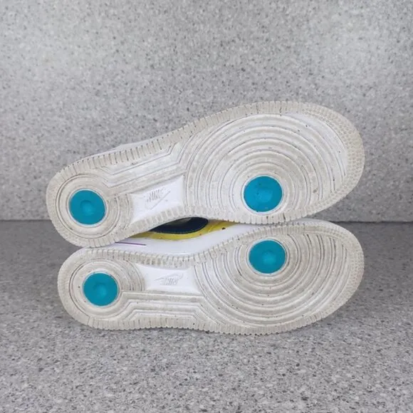 Nike Air Force 1 Yellow Sneakers 5.5Y Shoes