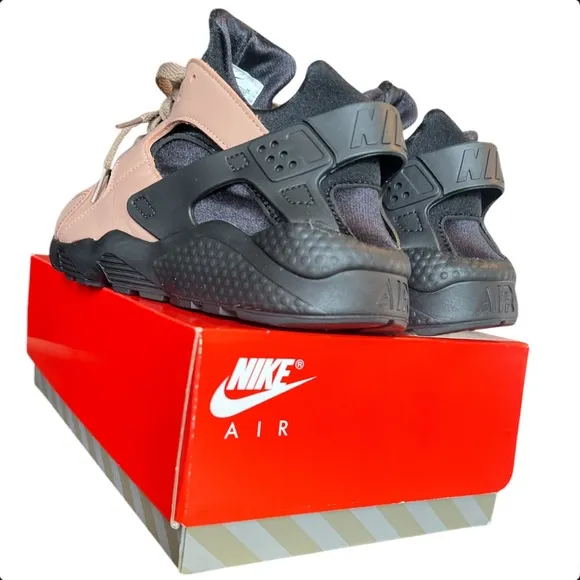 Nike Air Huarache Le Toadstool Black Chestnut Brown 200 - Size 9 M - 10.5 W