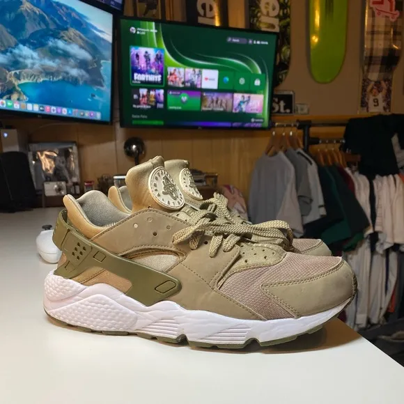Nike Air Huarache Run Camo Cargo 318429-200 Running Shoes Sneakers Mens US 11