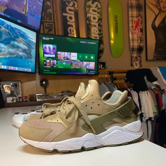 Nike Air Huarache Run Camo Cargo 318429-200 Running Shoes Sneakers Mens US 11
