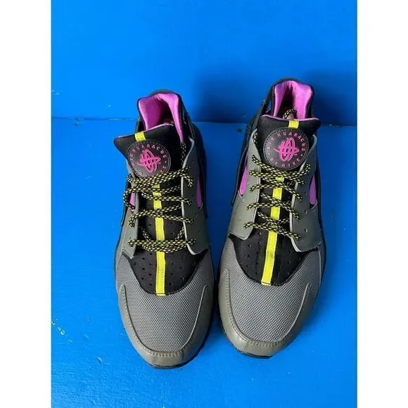 Nike Air Huarache Run SU River Rock (AH9710-002) Athletic Shoes Size 12 (CON200)