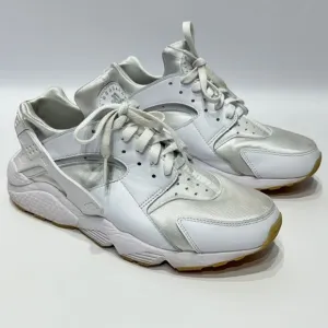 Nike Air Huarache Sneakers Shoes Triple White Gum Soles DR9883-100 Men’s Size 10